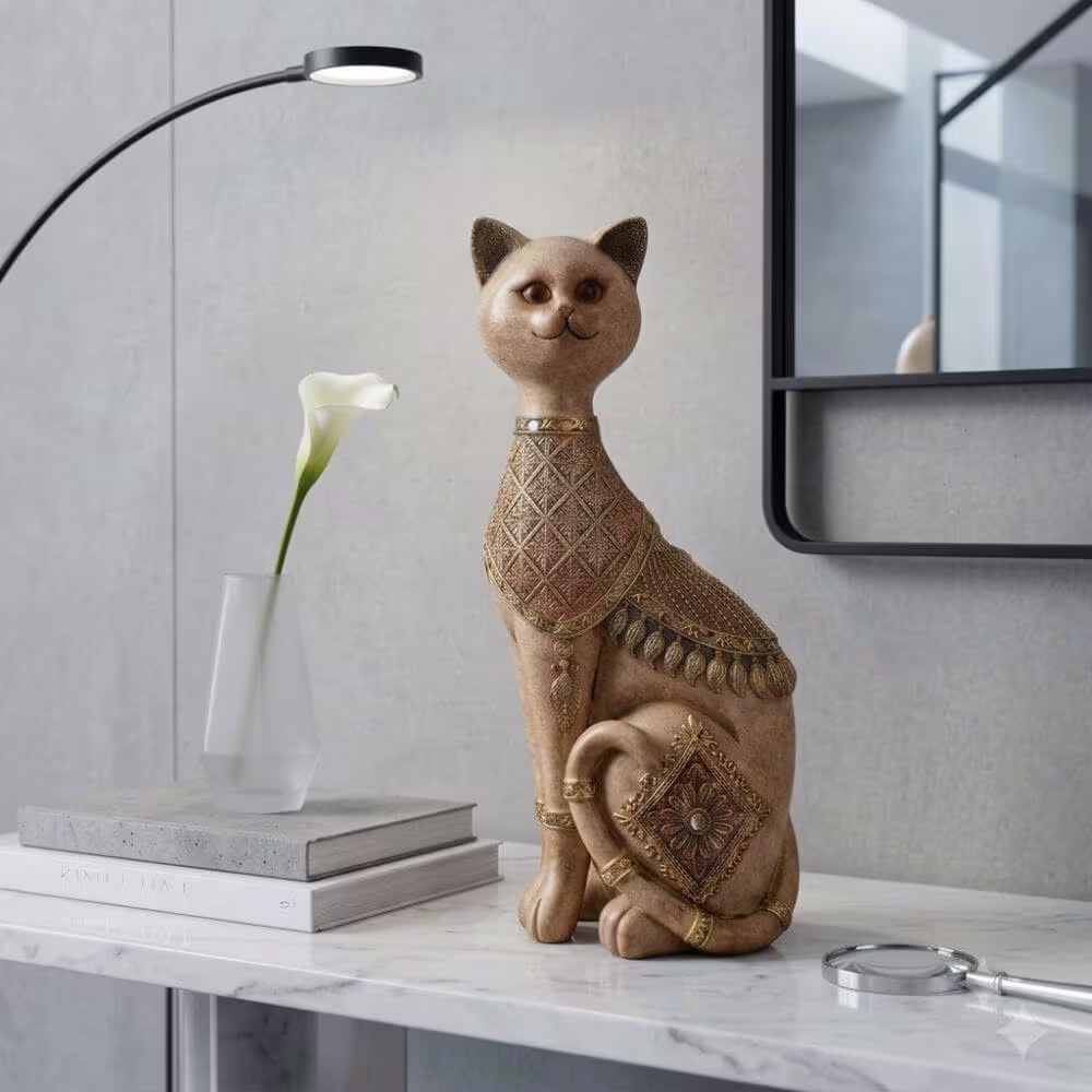 Cat Figurine Boho Home Decor