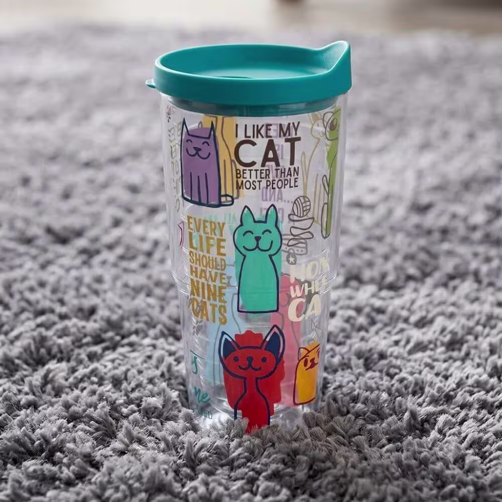 Cat Sayings Tumbler Travel Cup