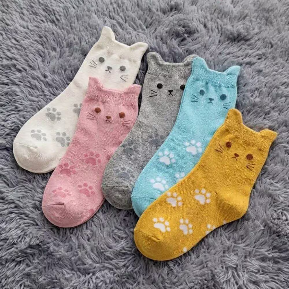 Cat Shape Socks for Wmen