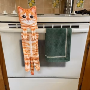Funny Cat Hand Towel