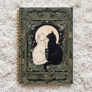 Vintage Cat Spiral Notebook Journal